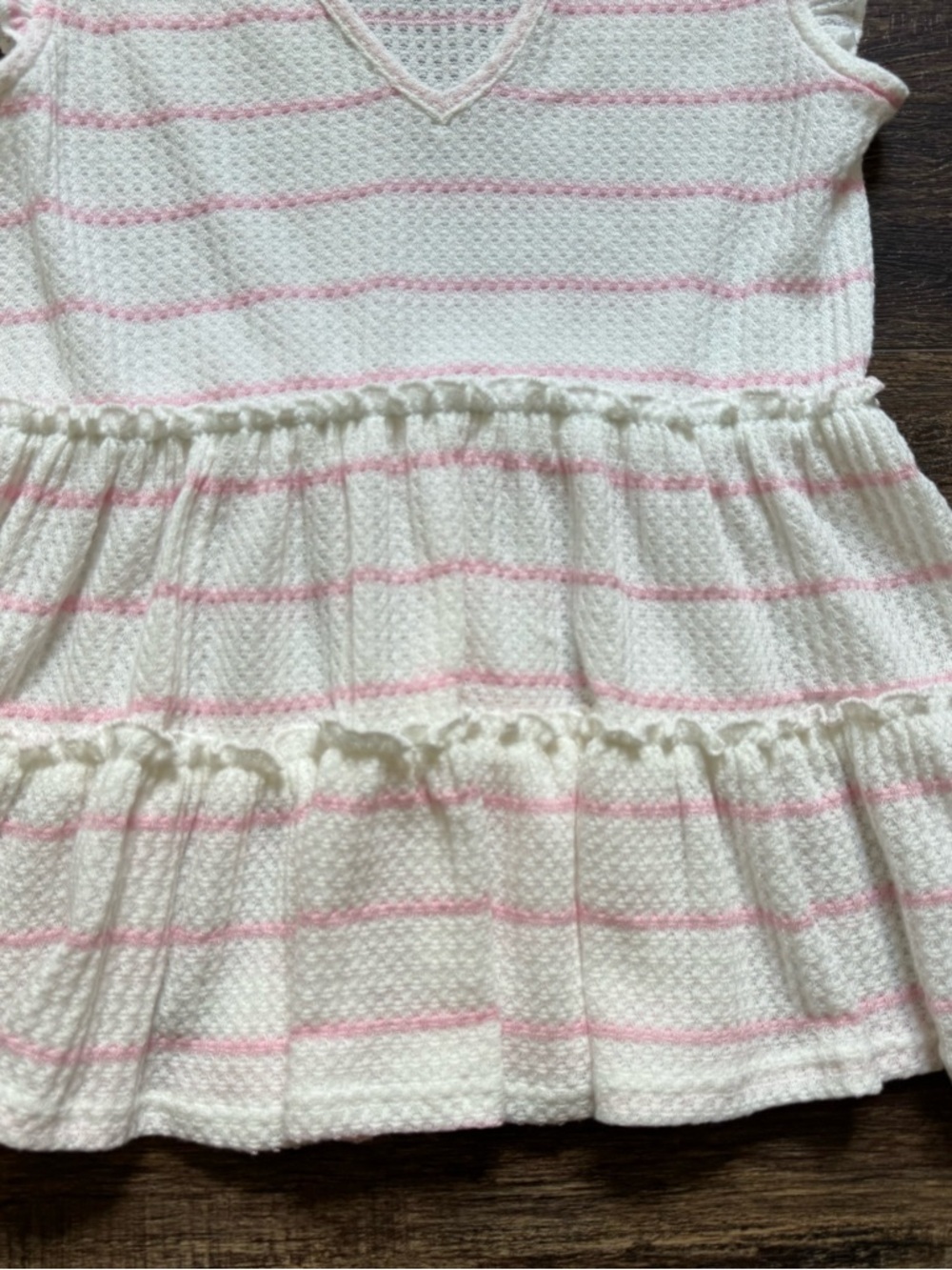 ALTAR’D STATE Pink striped top XS - Picture 5 of 6